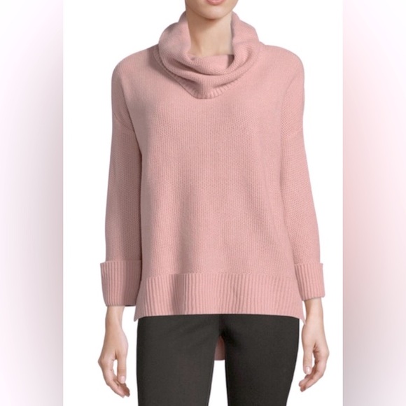Liz Claiborne pink Cowl neck sweater S - Picture 1 of 9